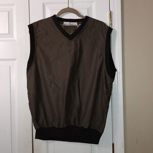 Mens Kittrell pullover vest  brown and black  Vest  Sz M